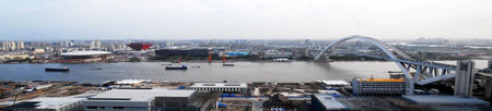 'One axis and four pavilions': Post-Expo landmarks