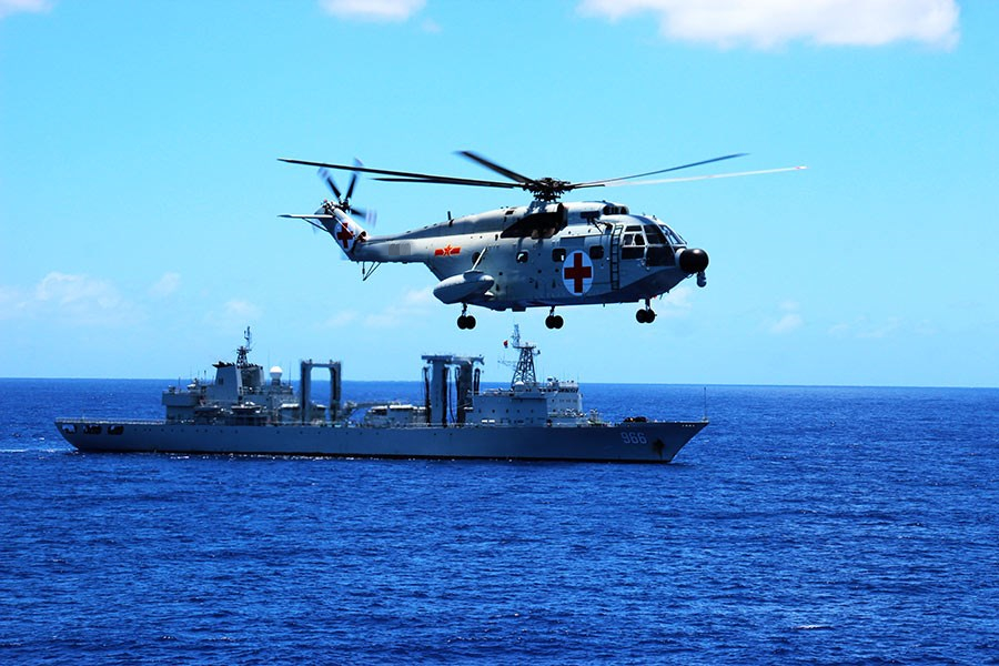 Zooming in on PLA's first carrier-based helicopter force