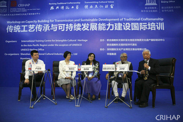“傳統(tǒng)工藝傳承與可持續(xù)發(fā)展能力建設(shè)國(guó)際培訓(xùn)”在深圳舉辦