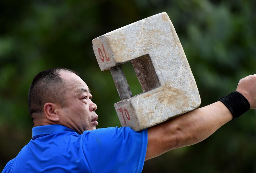 Martial arts competition held in Shaolin Temple