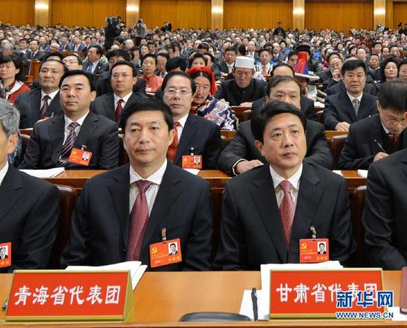 圖：全國(guó)38個(gè)代表團(tuán)出席黨的十八大