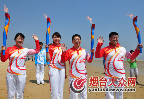 亞沙會(huì)火炬今日在煙臺(tái)傳遞 奧運(yùn)冠軍邢傲偉第一棒