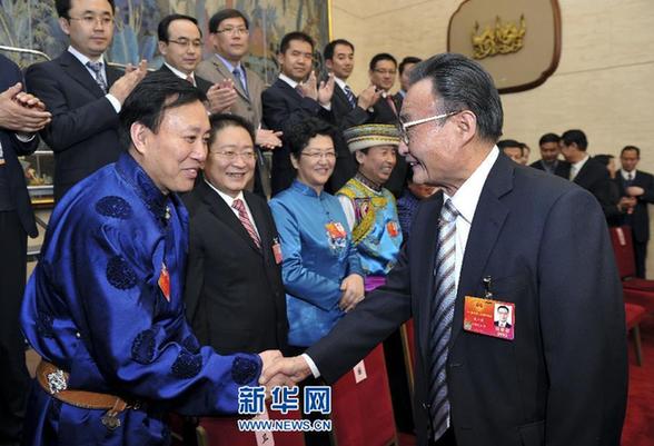 吳邦國參加青海代表團(tuán)審議