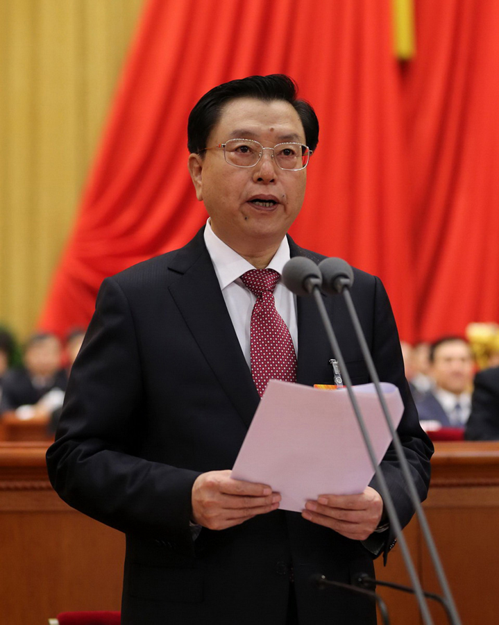 十二屆全國(guó)人大一次會(huì)議在京開幕：張德江主持會(huì)議