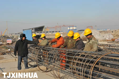津秦客專、京津城際延長線冬季施工熱火朝天