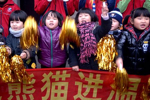 奧運(yùn)熊貓安全抵達(dá)浙江 溫嶺安家