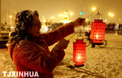 天津：歡慶元宵節(jié) 瑞雪兆豐年