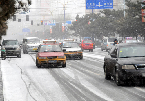 吉林省出現(xiàn)大范圍降雪天氣