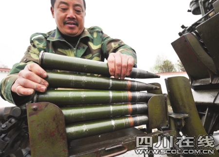 成都昨再次人工降雨 揭秘增雨高炮上天全過(guò)程