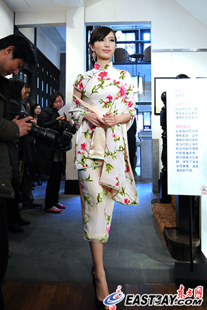 石庫(kù)門(mén)文化周展現(xiàn)老上海情調(diào) 花樣美女旗袍秀助興