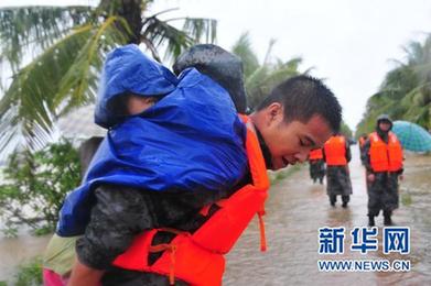 海南：1160多個村莊受淹 緊急轉移21萬余人