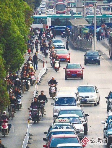 電動自行車事故發(fā)生率居昆明各類交通事故首位