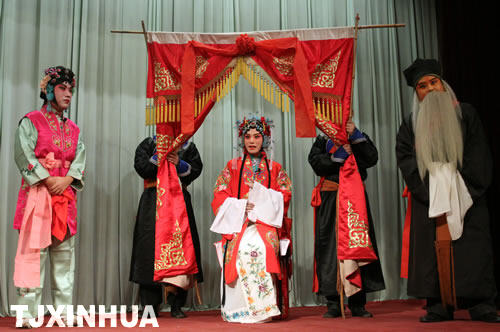 津門(mén)大學(xué)生演繹國(guó)粹魅力