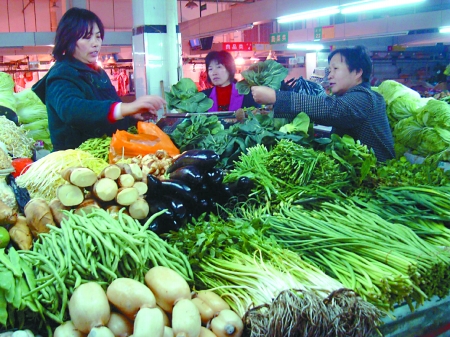 市物價局發(fā)布11月蔬菜價格：10種蔬菜8種價格回落