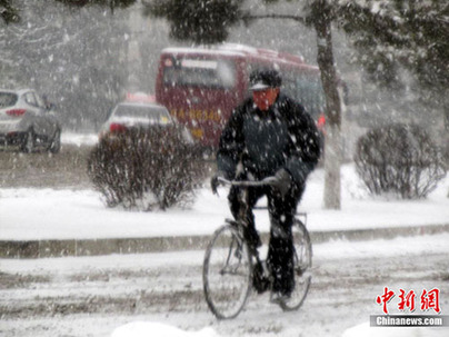 長(zhǎng)春市遭大到暴雪襲擊（組圖）