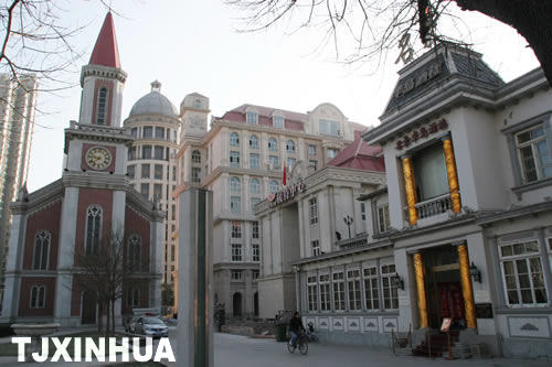 天津奧式商務區(qū)提升改造收尾 風貌建筑展新姿