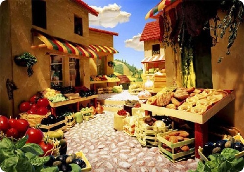 神奇！絕美食物風(fēng)景畫(huà)