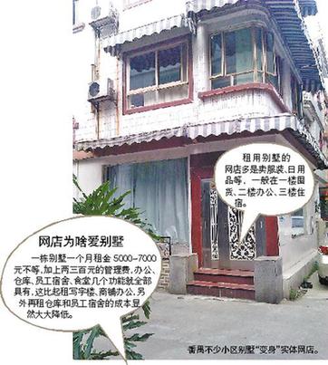 淘寶網(wǎng)眾多實體店扎堆別墅引小區(qū)住戶抱怨