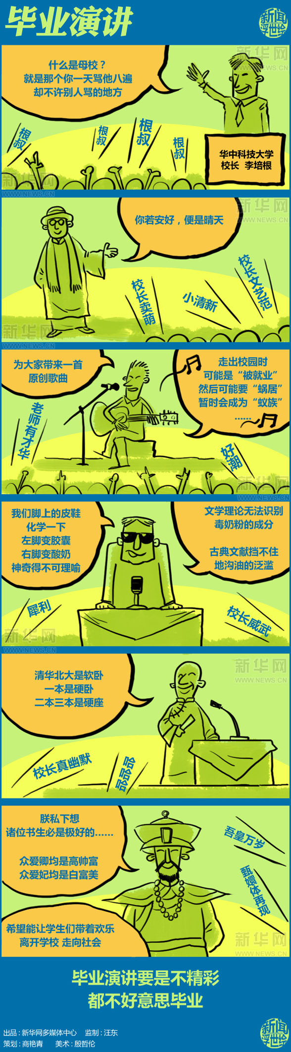 畢業(yè)致辭潮語連連