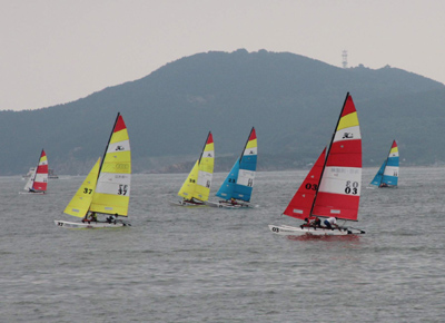 2012年亞太HOBIE級(jí)帆船錦標(biāo)賽在山東威海舉行