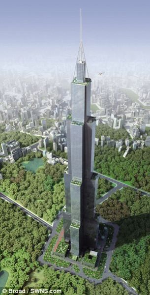 中國(guó)長(zhǎng)沙擬90天建838米世界最高摩天樓