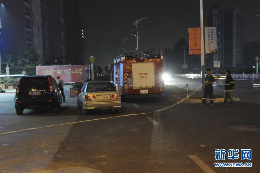 廣西北海地下管道發(fā)生爆炸 掀翻80米路面