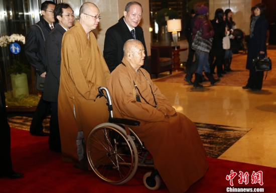 星云大師談訪大陸體會(huì):來來往往就是一家人