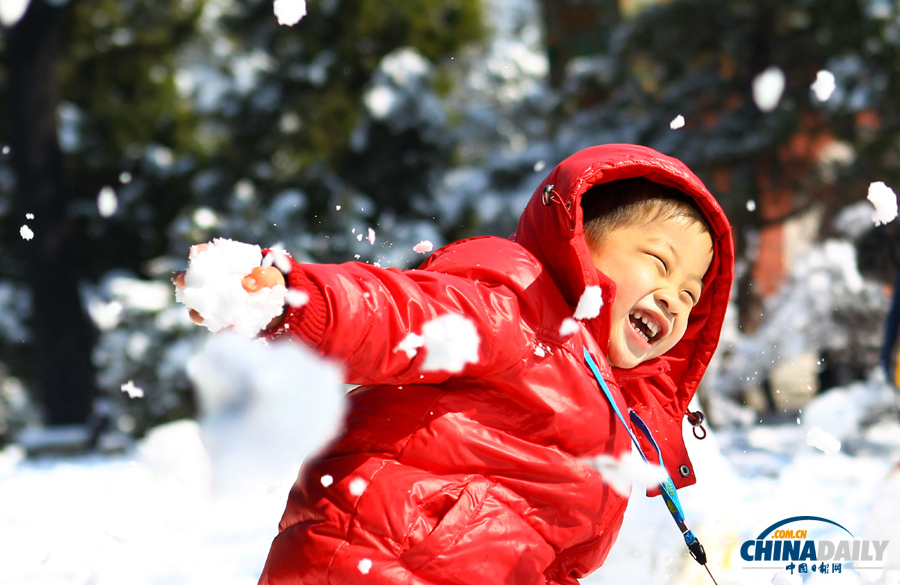 中國日報(bào)直擊北京三月春雪