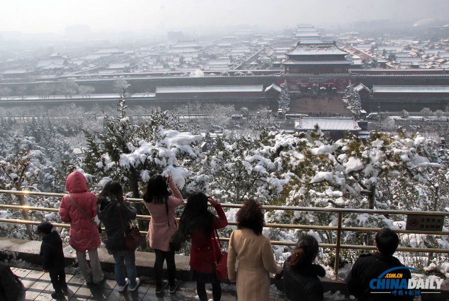 中國日報(bào)直擊北京三月春雪