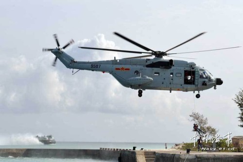 南海艦隊立體奪島：陸戰(zhàn)隊機(jī)降成功