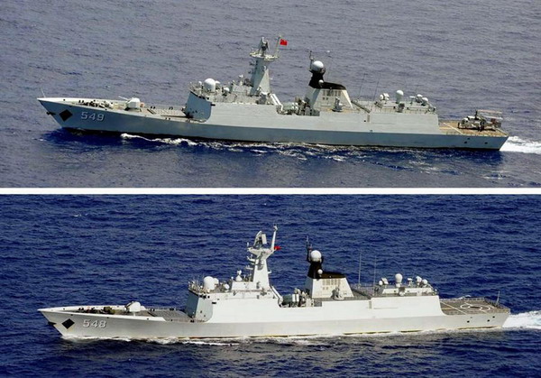 日本防衛(wèi)省稱發(fā)現(xiàn)兩艘中國護衛(wèi)艦通過沖繩海域