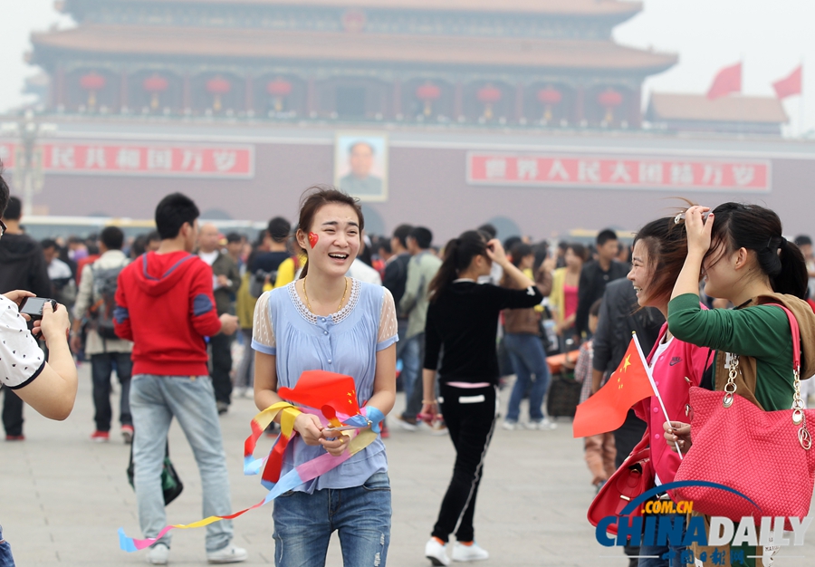 國(guó)慶前夕 天安門廣場(chǎng)靚景迎賓