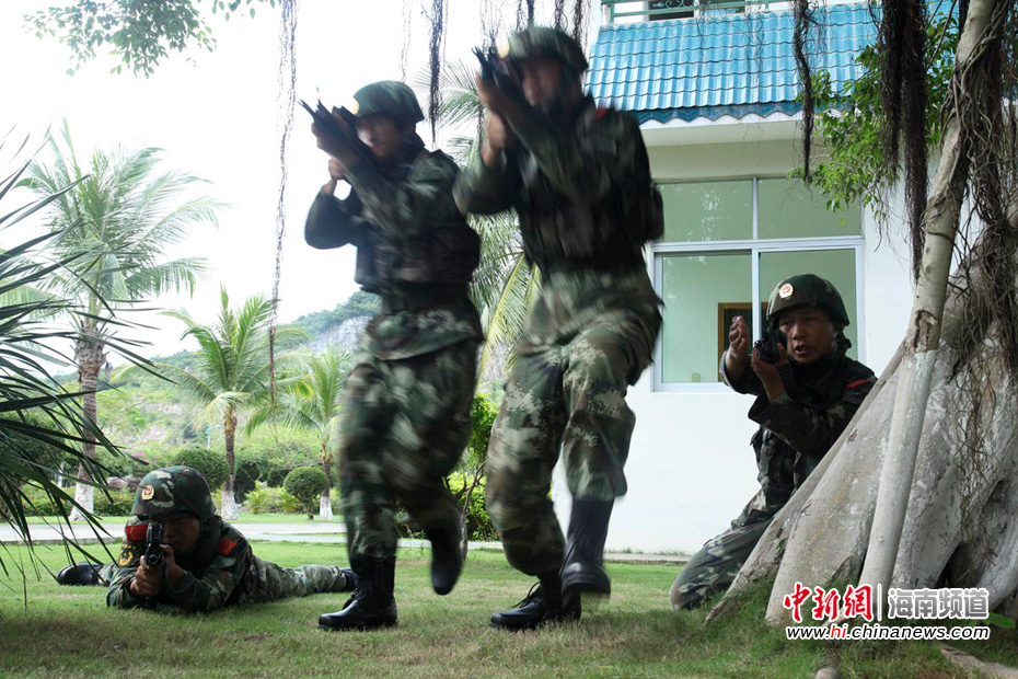 武警三亞支隊(duì)國(guó)慶前夕練兵忙