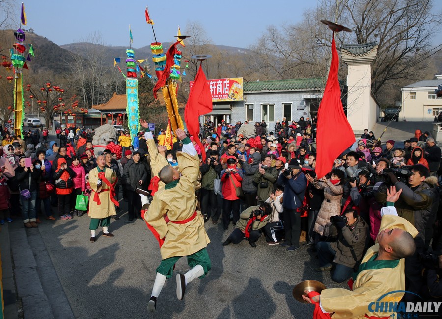 北京八大處新春祈福廟會舉行大彩排