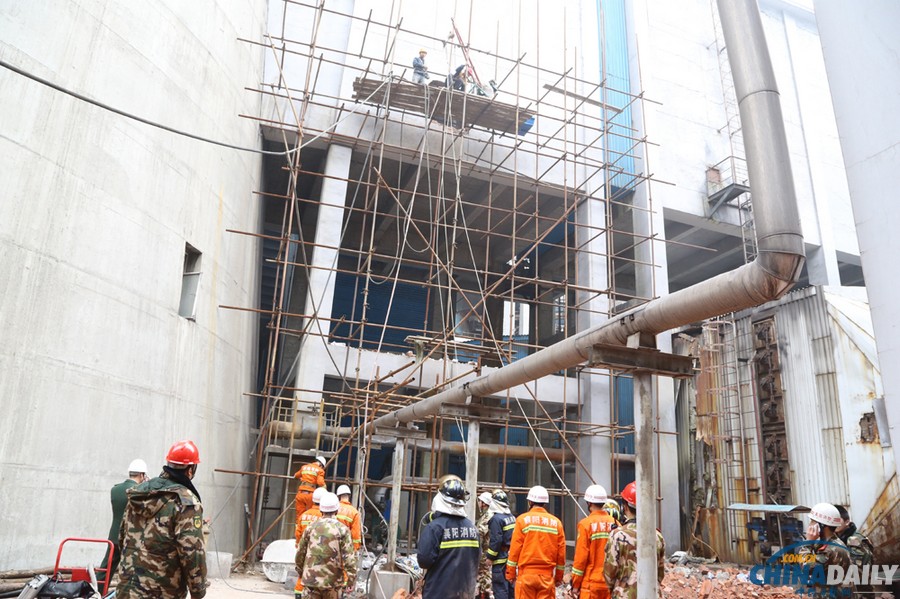 湖北一發(fā)電廠拆除煙囪時(shí)發(fā)生垮塌致二人遇難