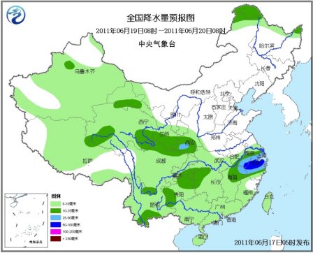 未來三天江南、江漢、西南地區(qū)將有大到暴雨