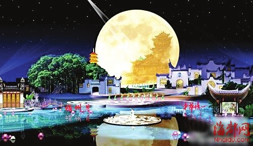 央視中秋晚會晚會布置正在進行 展現(xiàn)濃濃福州味