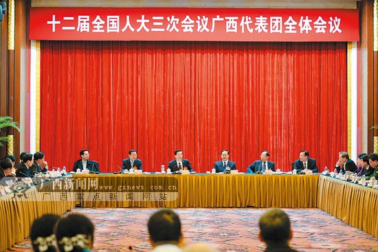 廣西代表團認真學(xué)習(xí)習(xí)近平參加審議重要講話精神
