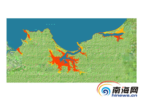 海南5市縣風(fēng)暴潮風(fēng)險區(qū)劃圖公開 標注風(fēng)險區(qū)