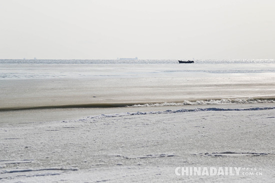 這個冬天，秦皇島海岸現(xiàn)“冰海”奇觀