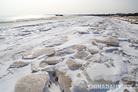 這個冬天，秦皇島海岸現(xiàn)“冰海”奇觀