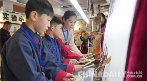 唐山樂(lè)亭小學(xué)皮影參加全國(guó)藝術(shù)展演