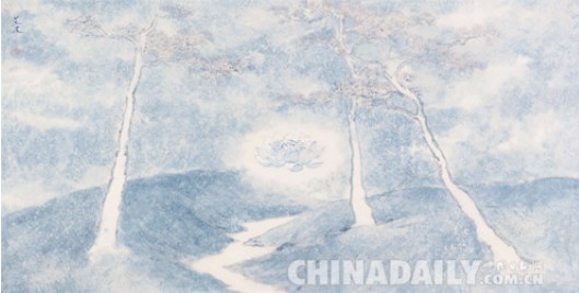 全國(guó)首次掌上互聯(lián)書畫作品展覽開幕