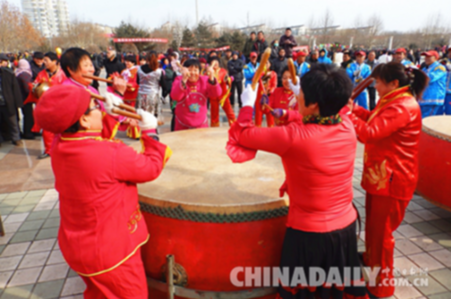 樂亭“盛世鼓舞”迎新春 歡天喜地鬧元宵