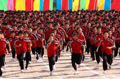 萬名少林小子獻藝中國文化遺產(chǎn)日