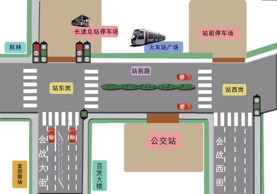 大慶站前路每天車流量4萬 過崗秘籍在手司機不再蒙圈