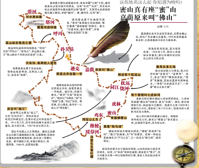 黑龍江省啟動(dòng)第二次地名普查 漠河綏芬河這些名打哪來(lái)(圖)