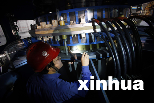 三峽地下電站首臺機(jī)組試運行