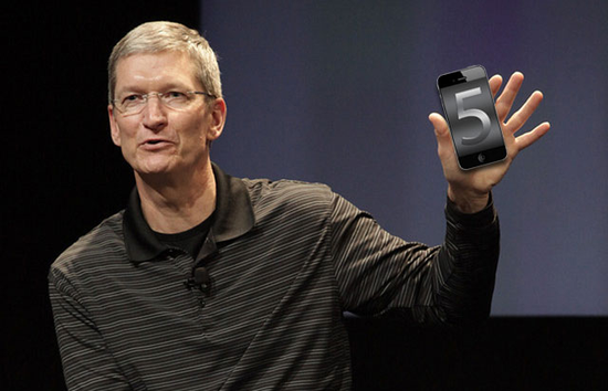 傳蘋果10月4日發(fā)布iPhone 5 新任CEO庫(kù)克主持