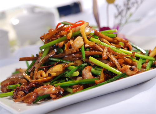 長(zhǎng)春開(kāi)元名都“全菌宴”之茶菇小炒皇